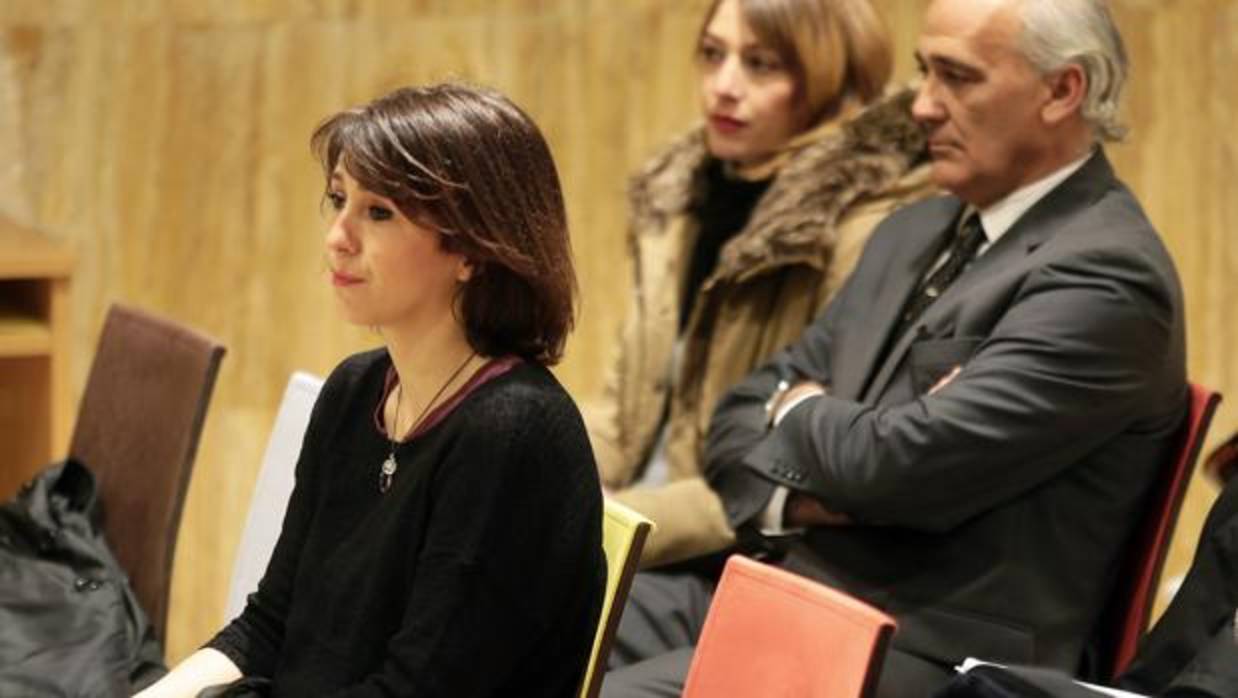 Juana Rivas durante la vista que se celebró en los juzgados de Granada
