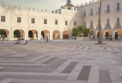 Imagen del proyecto ganador para la remodelación de la Plaza Vieja de Almería.