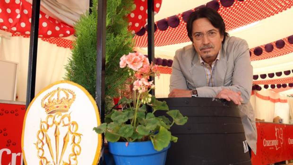 El notario Carlos Alburquerque en una edición anterior de la Feria de Córdoba