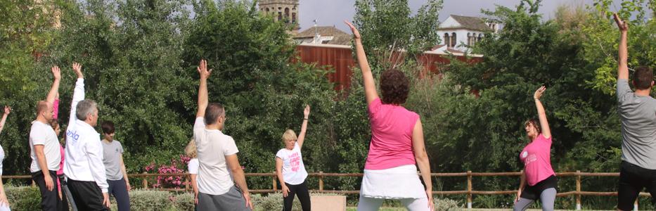 Taichi en el parque de Miraflores dentro del Festival Ríomundi