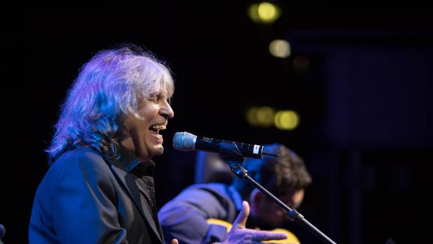 José Mercé, durante su actuación en la Noche Blanca del Flamenco de Córdoba 2018