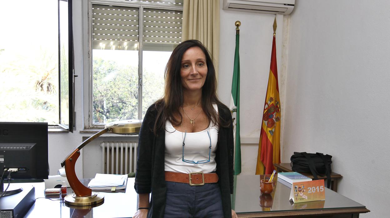 La juez María Núñez Bolaños, en su despacho