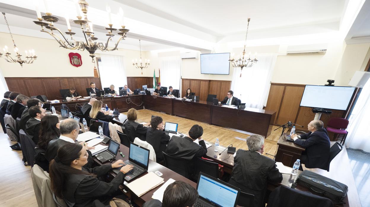 El exinterventor de la consejería de Empleo entre 2008 y 2012 Juan Luque, durante su declaración como testigo