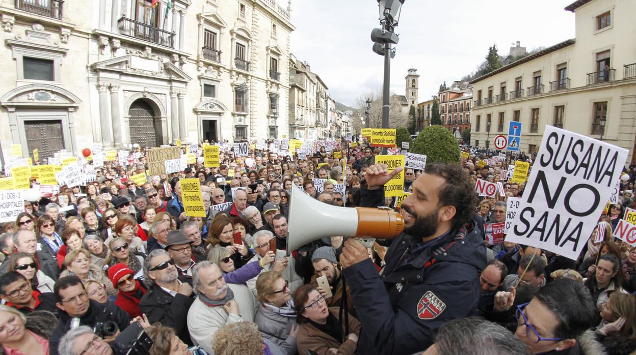 Multitudinaria concentración convocada por «Spiriman»