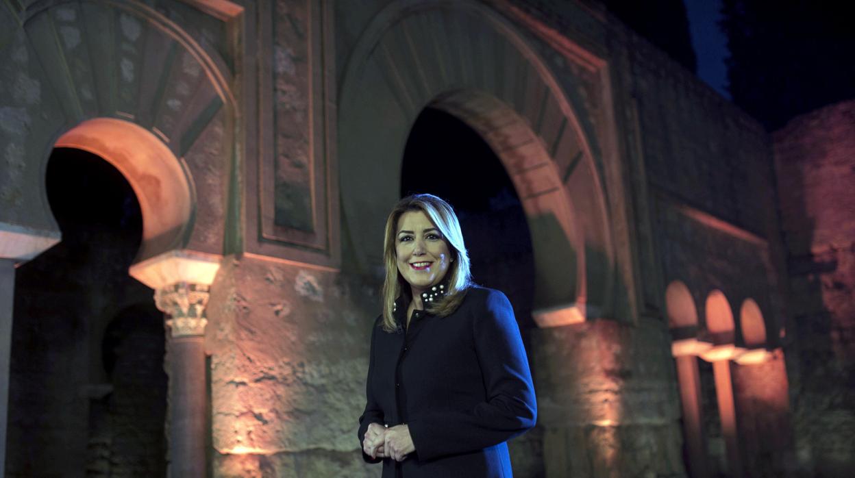 Susana Díaz, en Medina Azahara en diciembre del año pasado