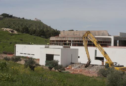 Obras en el centro de interpretación de los Dólmenes de Antequera
