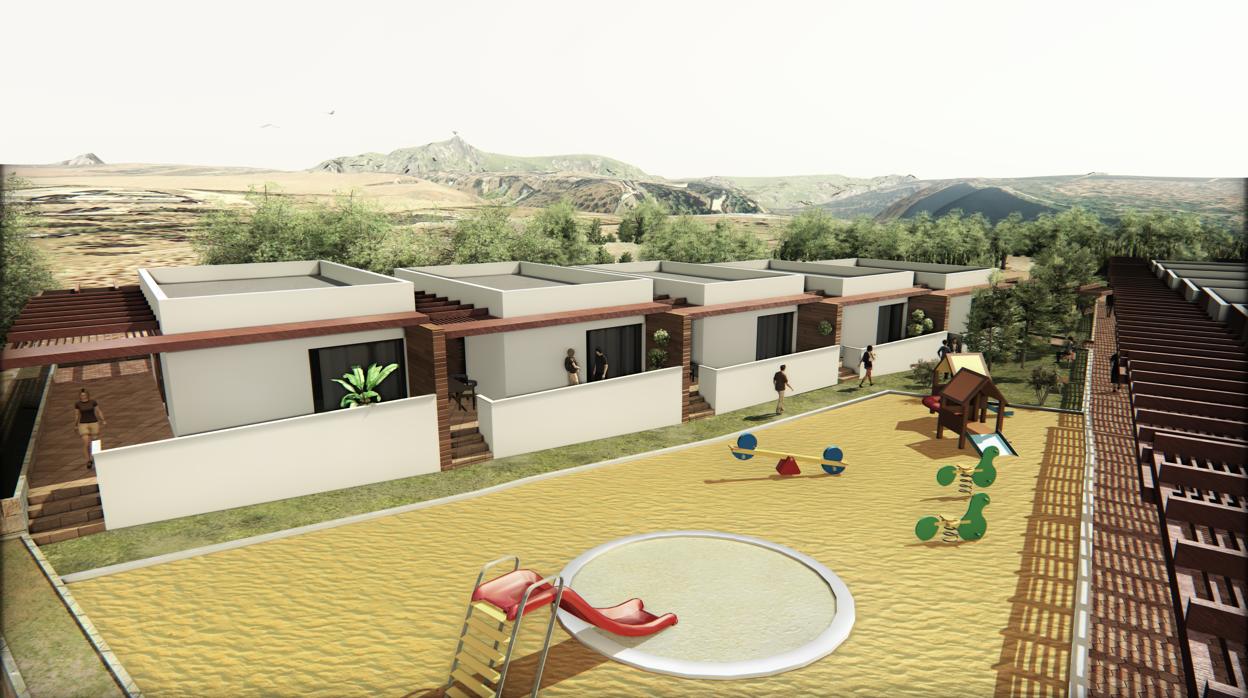 Recreación del albergue municipal de Hornachuelos