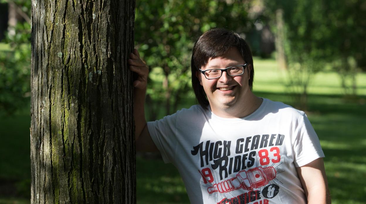 El cantaor Manolo de Santacruz, en una entrevista con ABC