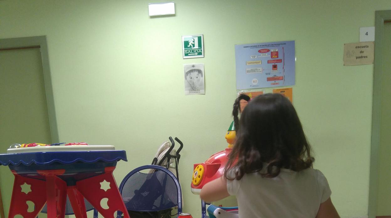 Naiara en una sesión de terapia