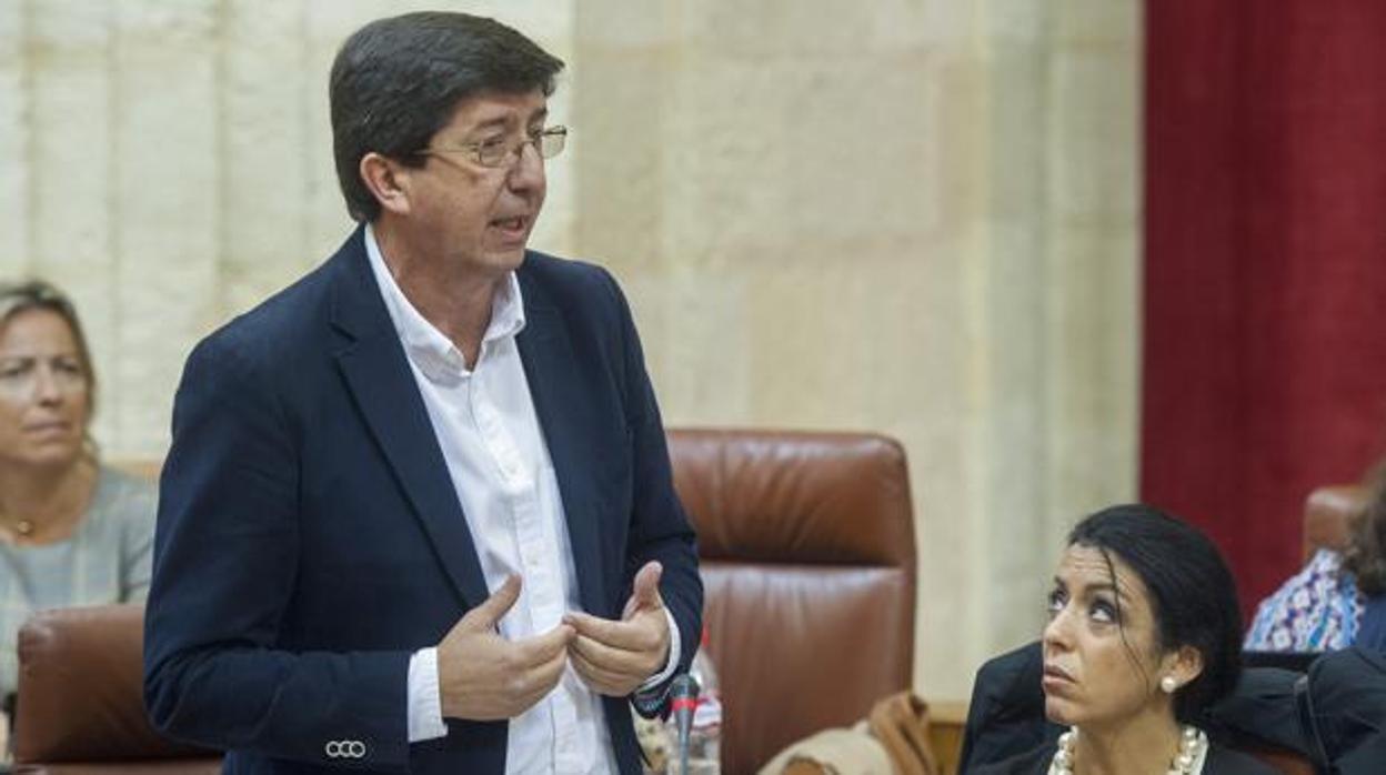 El presidente de Ciudadanos en una sesión del Parlamento