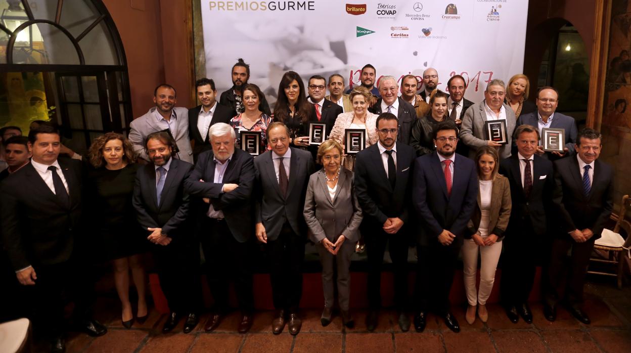 Galardonados durante la pasada edición de los Premios Gurmé