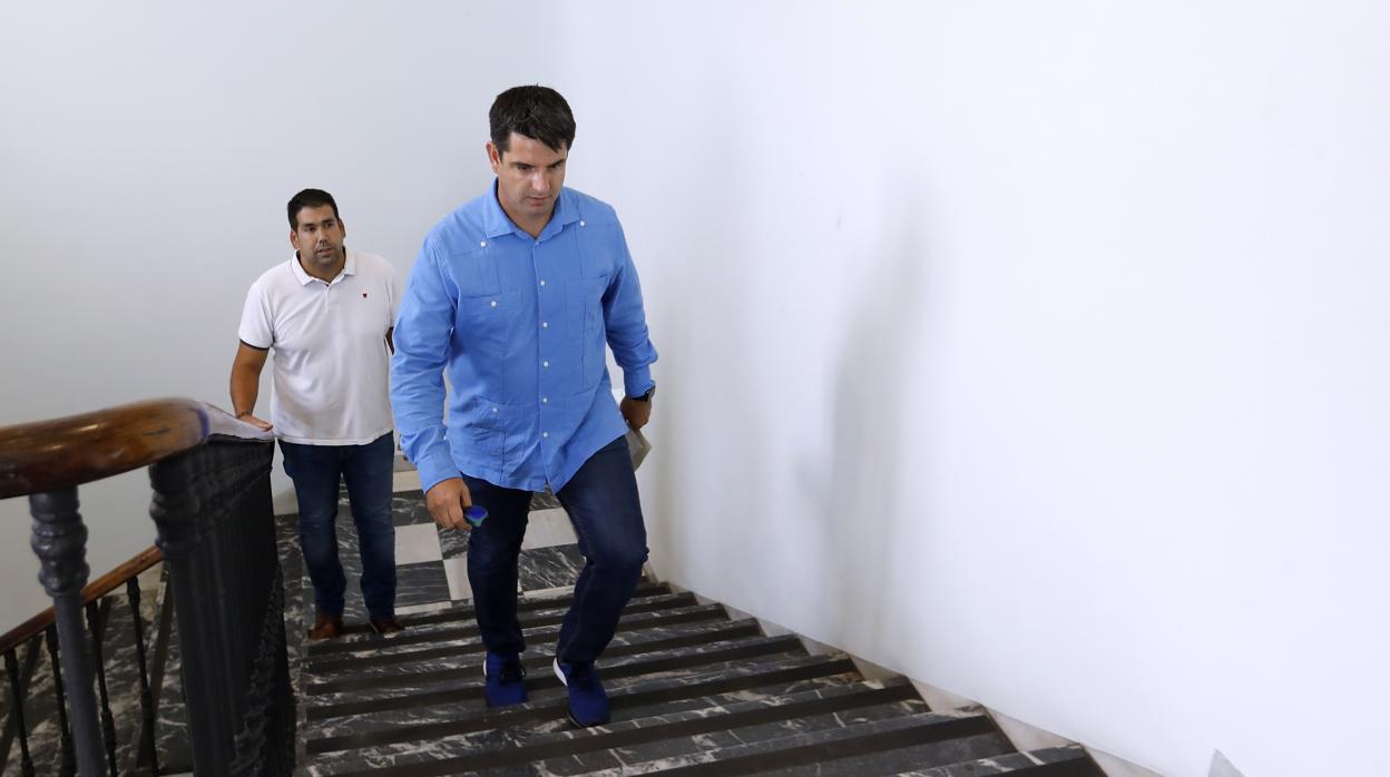 El teniente de alcalde de Urbanismo, Pedro García (IU), en la sede de la Gerencia