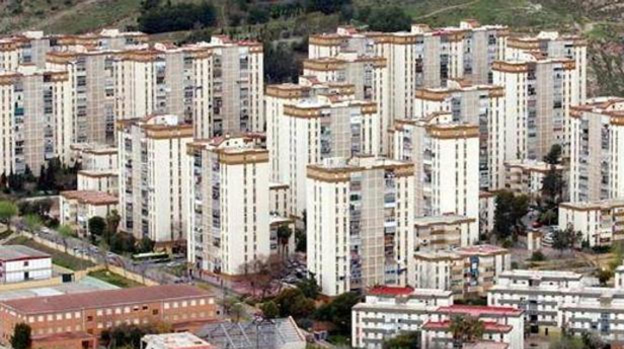 Vista de los bloques de la barriada de La Palmilla en Málaga