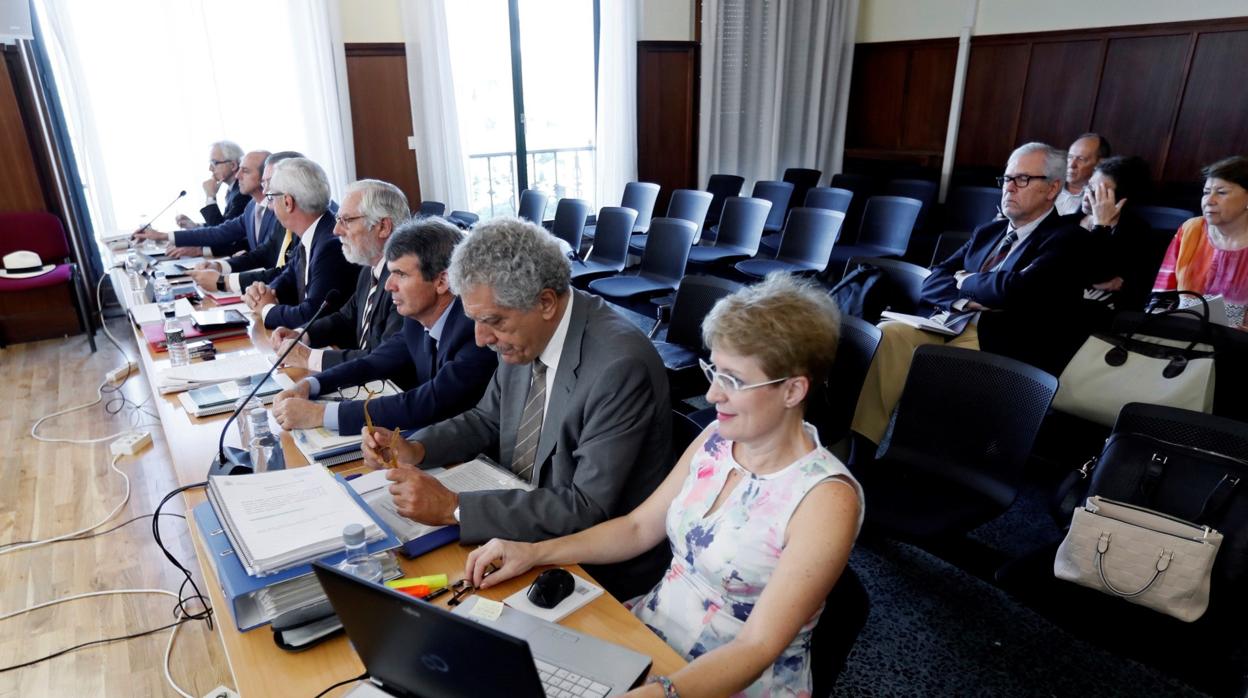 Peritos en el juicio del caso ERE que se celebra en la Audiencia de Sevilla