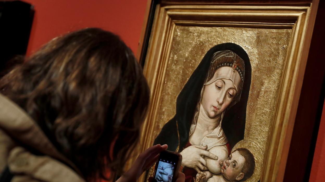 Obra de Bartolomé Bermejo en la exposición en el Museo del Prado