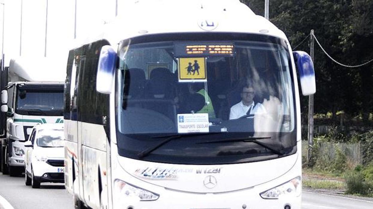 Imagen de un autobús escolar