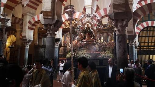 Virgen de la Cabeza de Córdoba en el interior de la Santa Iglesia Catedral
