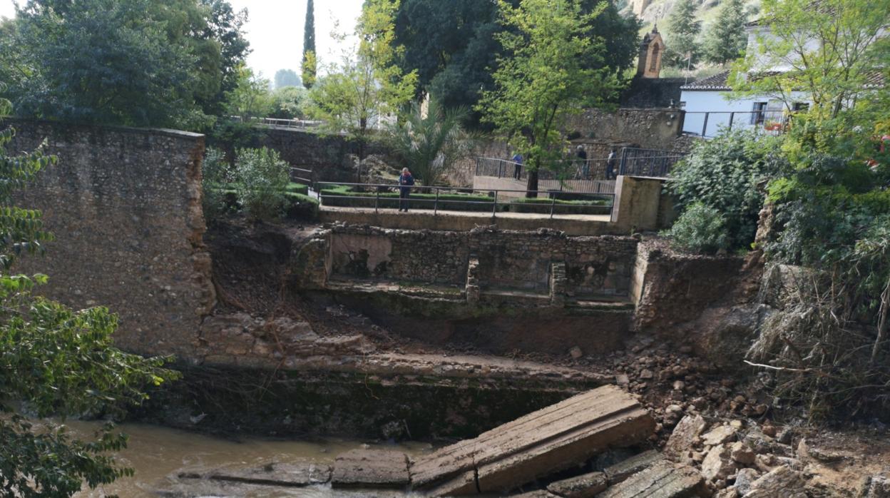 Baños Árabes de Ronda tras las inundaciones