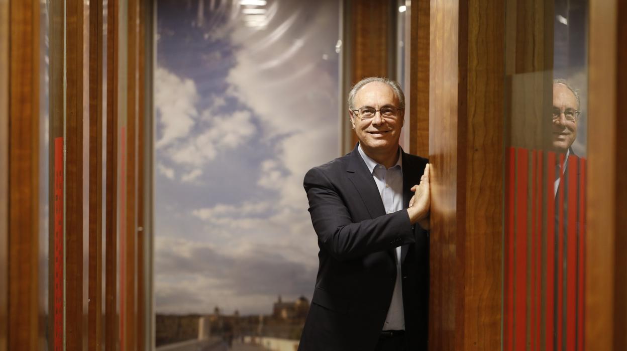 Juan Pablo Durán, en la sede del PSOE de Córdoba