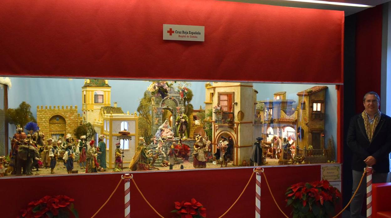 Belén, instalado en el Hospital de la Cruz Roja de Córdoba