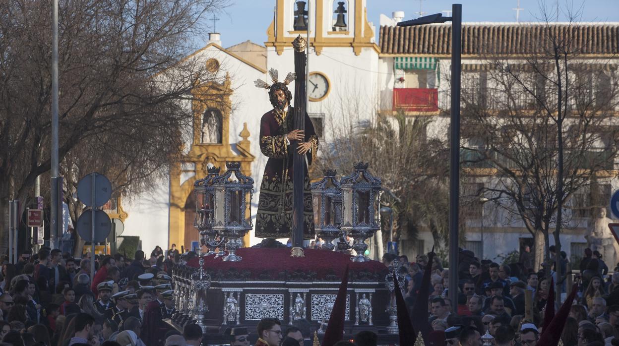 El Señor de los Reyes durante su salida procesional en el año 2018
