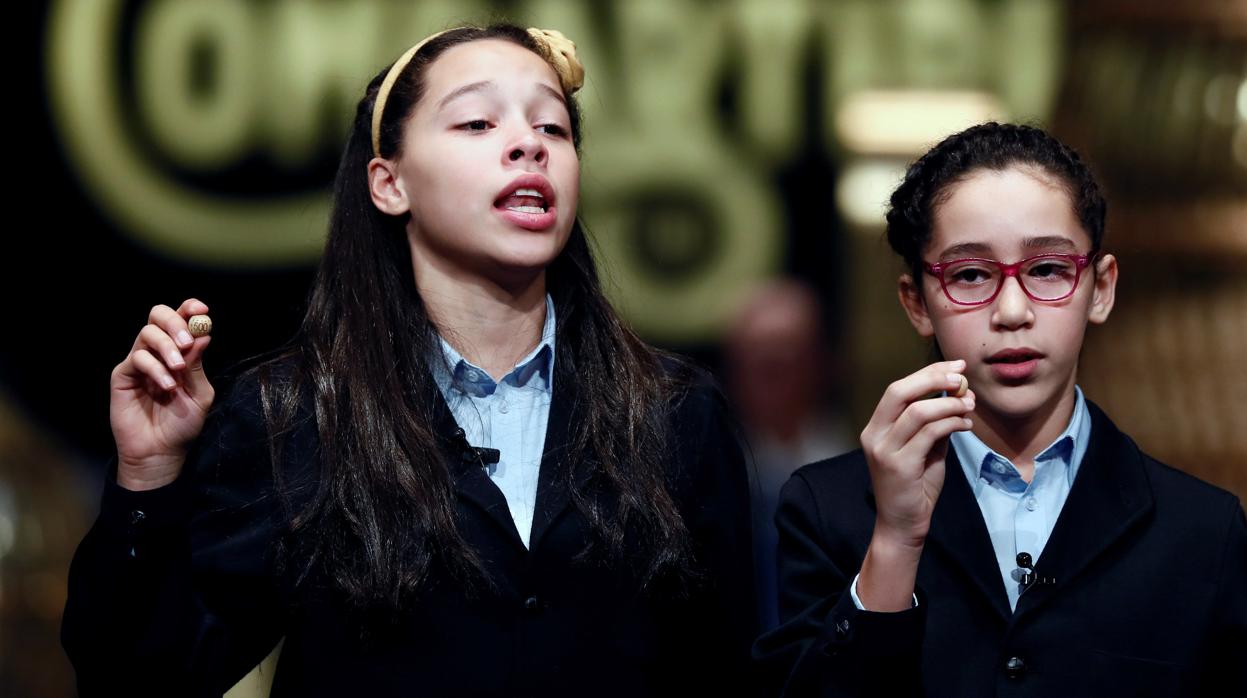 Las niñas que han cantado el tercer premio