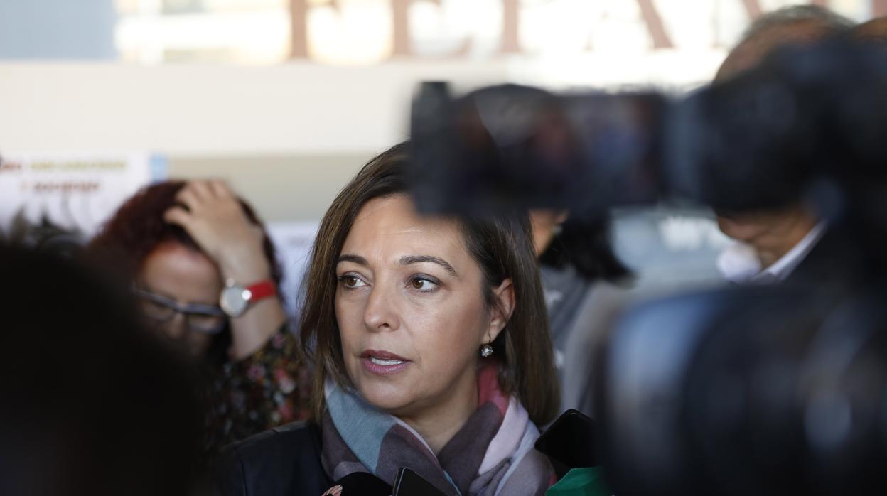 La alcaldesa de Córdoba, en una rueda de prensa