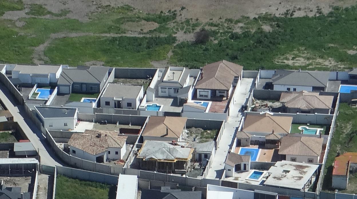 Imagen facilitada por la Policía Nacional de las viviendas edificadas ilegalmente
