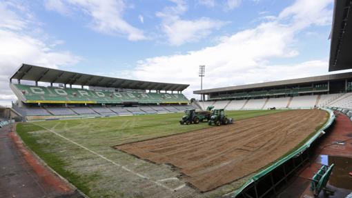 Imagen del estadio El Arcángel en el interior