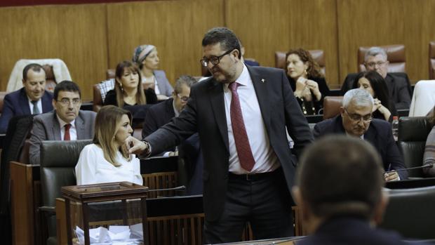 Francisco Serrano, en la constitución del nuevo Parlamento Andaluz
