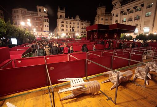 Imagen de la antigua carrera oficial de la Semana Santa de Córdoba