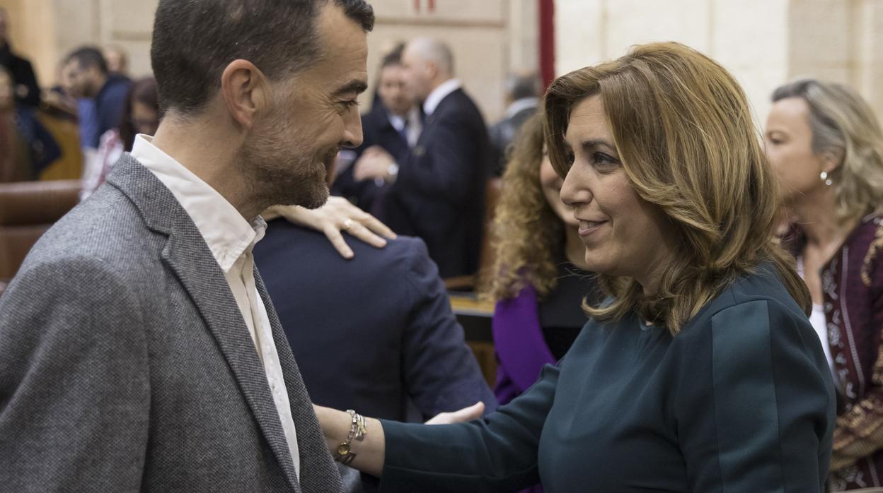 Antonio Maíllo y Susana Díaz