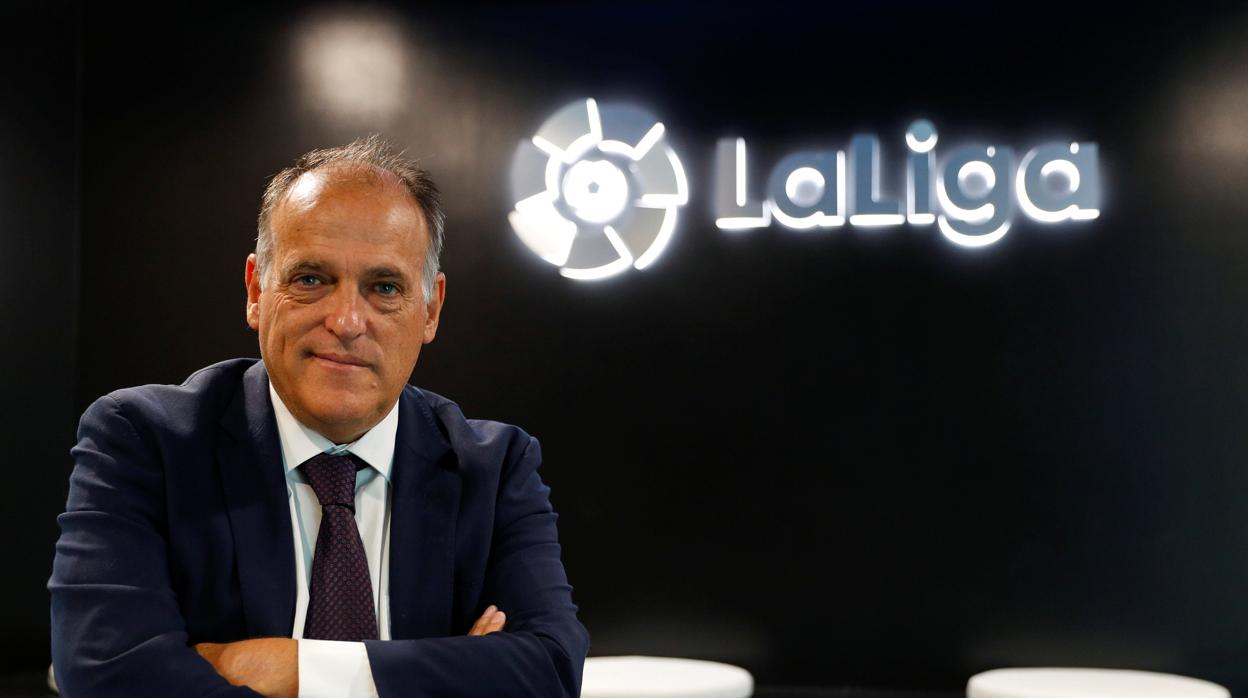 El presidente de LaLiga, Javier Tebas