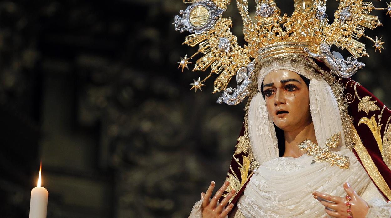 Imagen de María Santísima de la Candelaria, titular mariana de la cofradía del Huerto de Córdoba