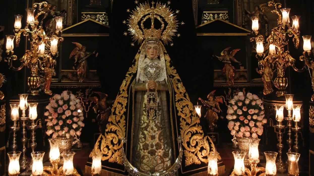 Nuestra Señora Madre de Dios en sus Tristezas, titular mariana de la cofradía de Ánimas de Córdoba