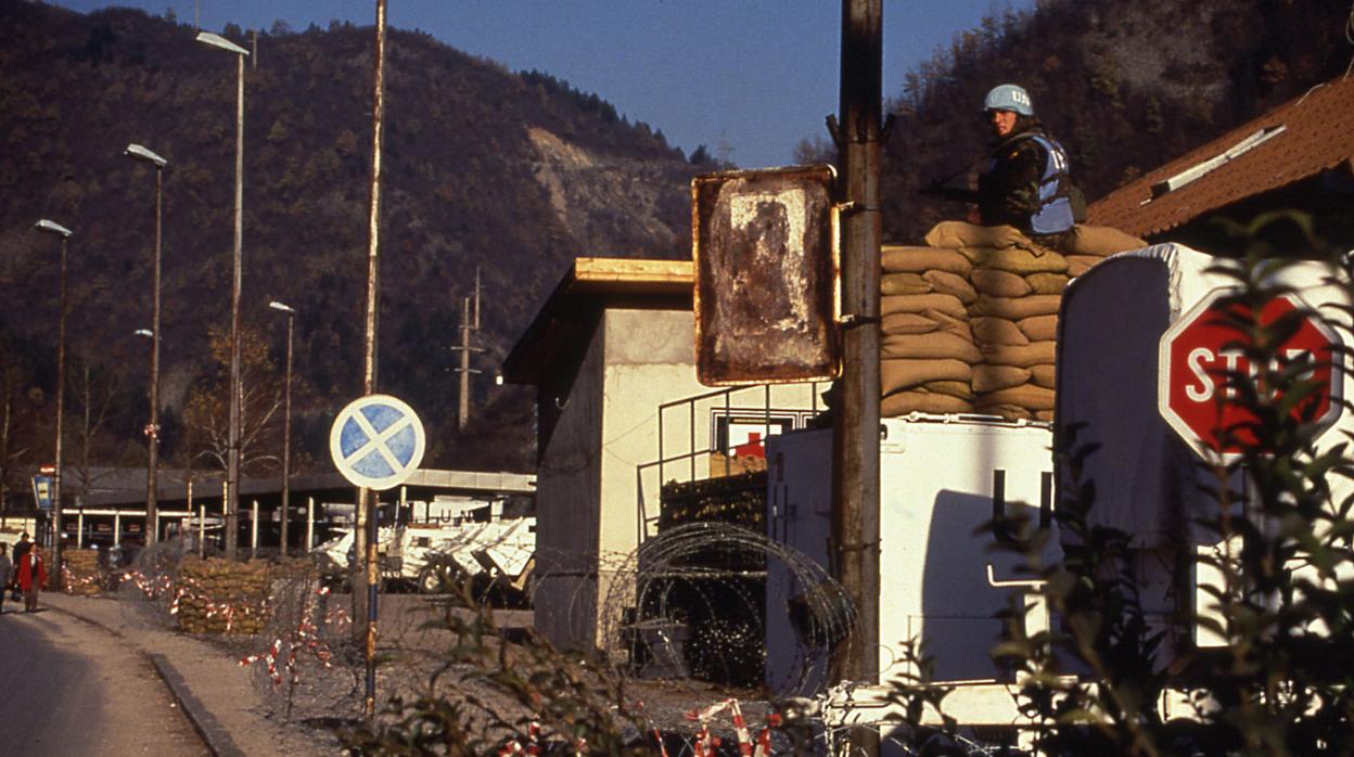 Militar de la Agrupación Táctica "Córdoba" en Bosnia en 1994
