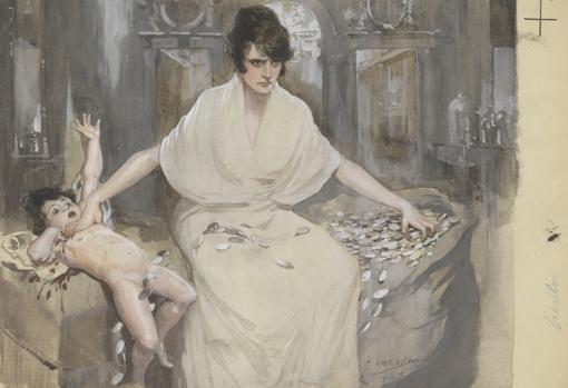 Ilustración para «El espejo no miente», de José Ortiz de Pinedo