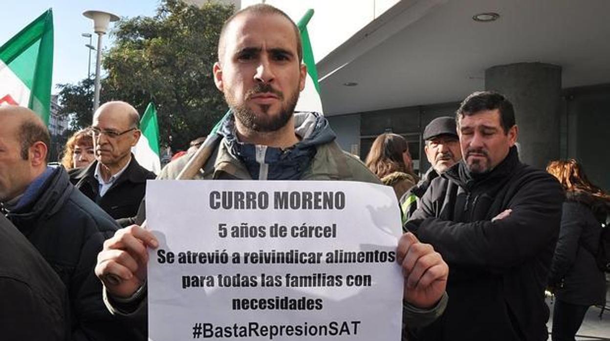 Curro Moreno, portavoz del SAT en Jaén