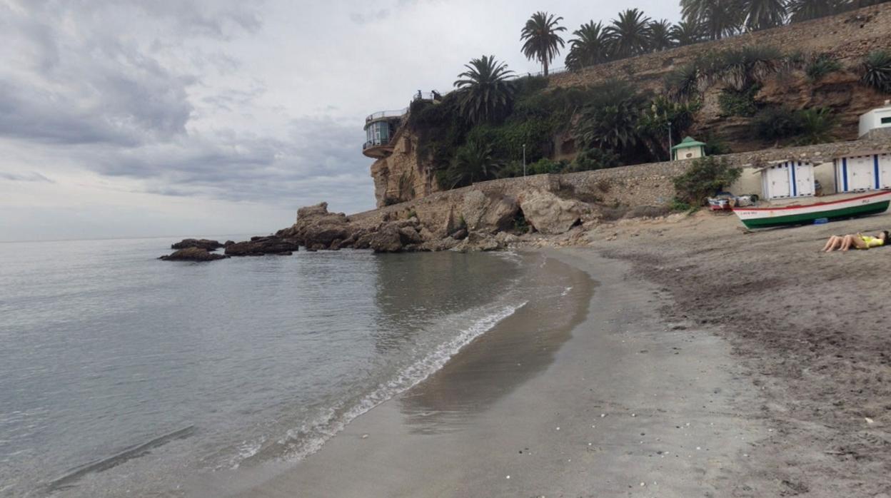 Playa de Nerja, en Málaga