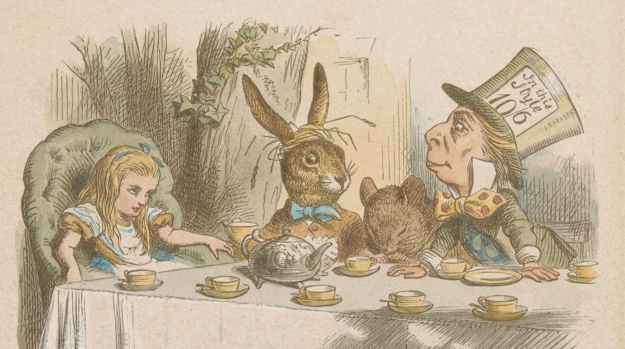 Ilustración para una edición de «Alicia en el País de las Maravillas»