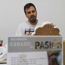 Rafael González, ayer en la Parroquia de la Aurora