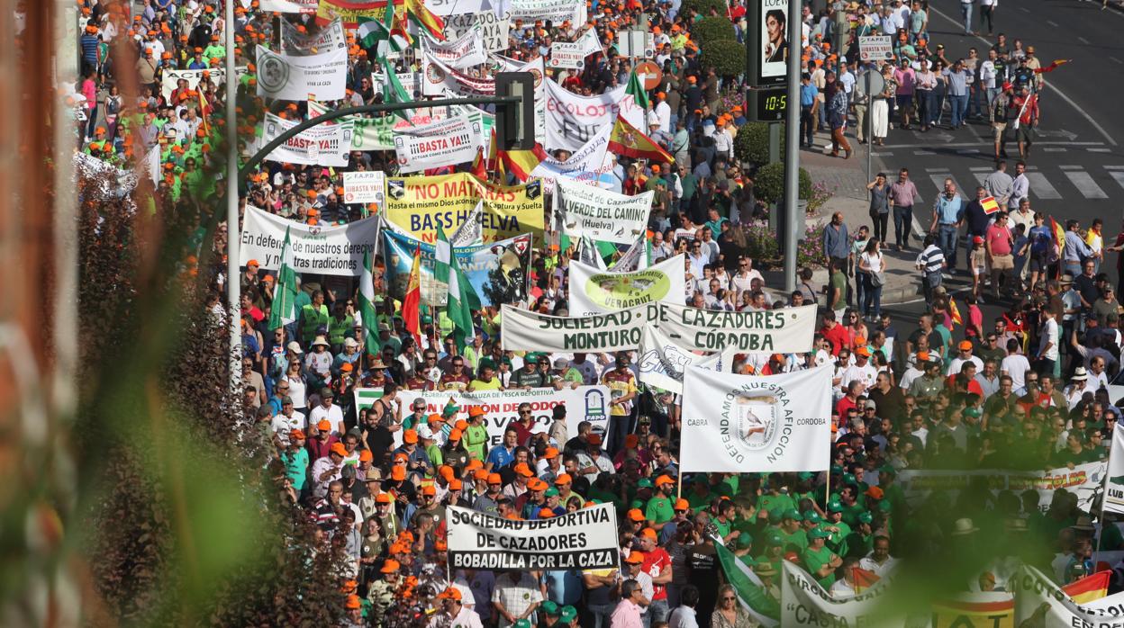 Manifestación por los derechos del mundo rural en Córdoba
