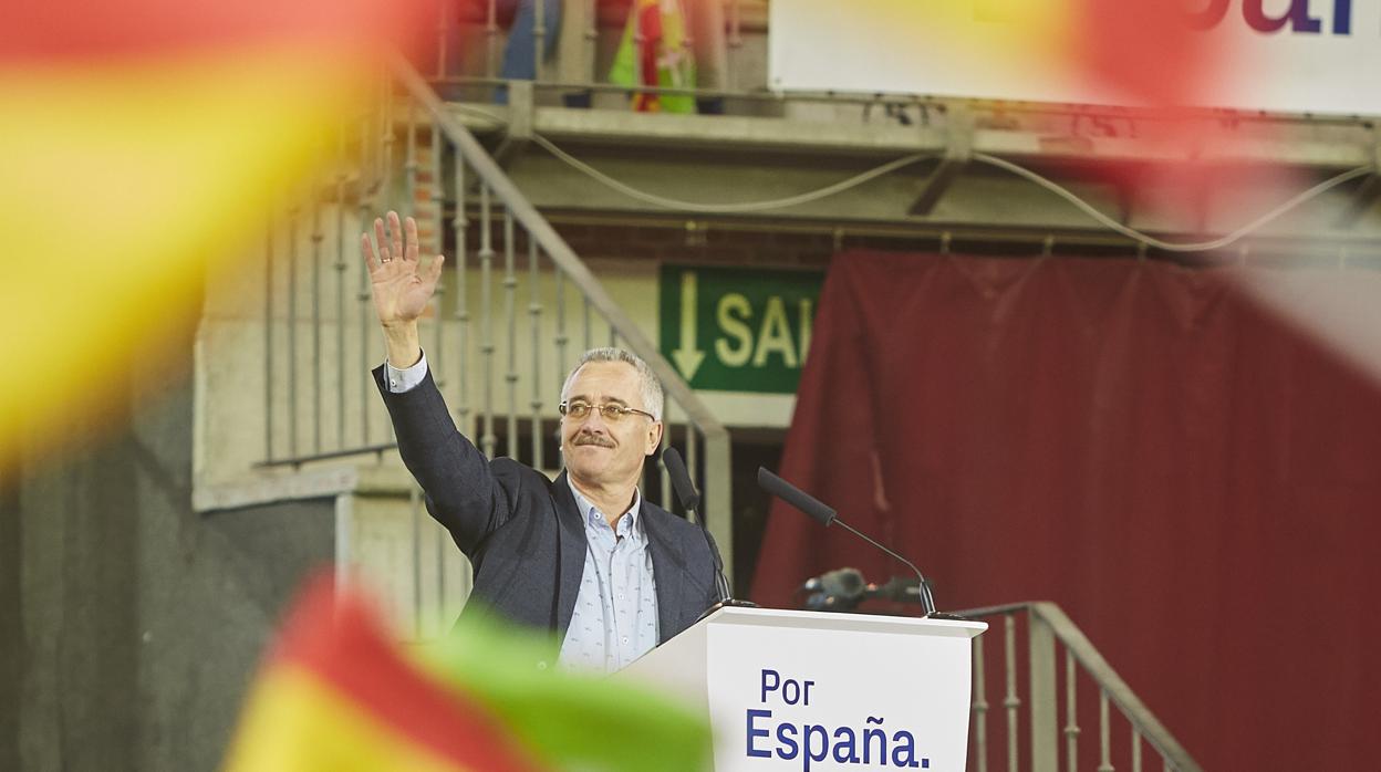 Ortega Lara, en un mitin de Vox en Leganés el pasado sábado