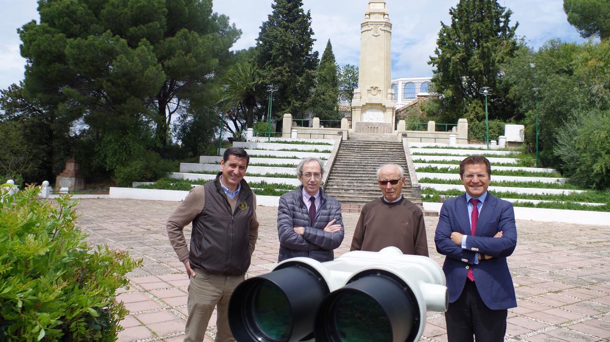 Juan Manuel Fernández, Juan Manuel Laborda, el padre Delfín y Rafael Agüera