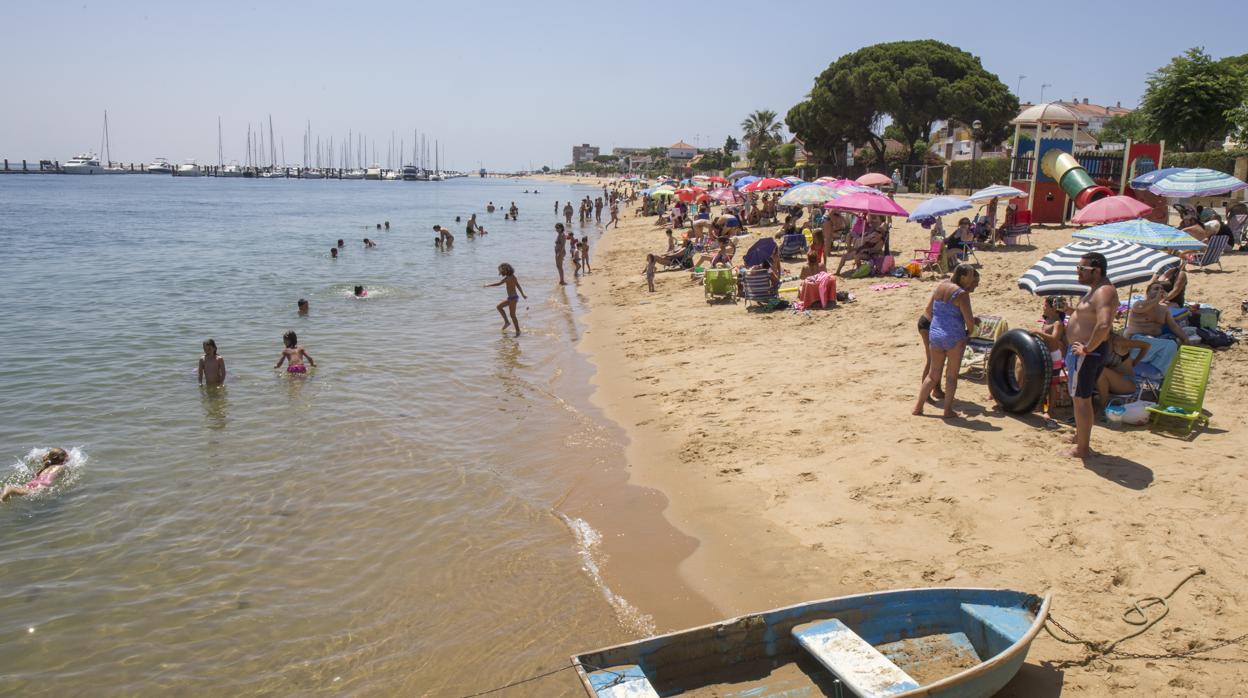 Playa de la ría de Punta Umbría,