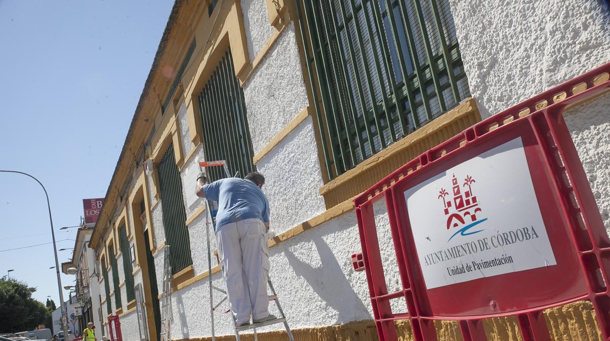 Trabajos del Ayuntamiento de Córdoba en el antiguo colegio Rey Heredia