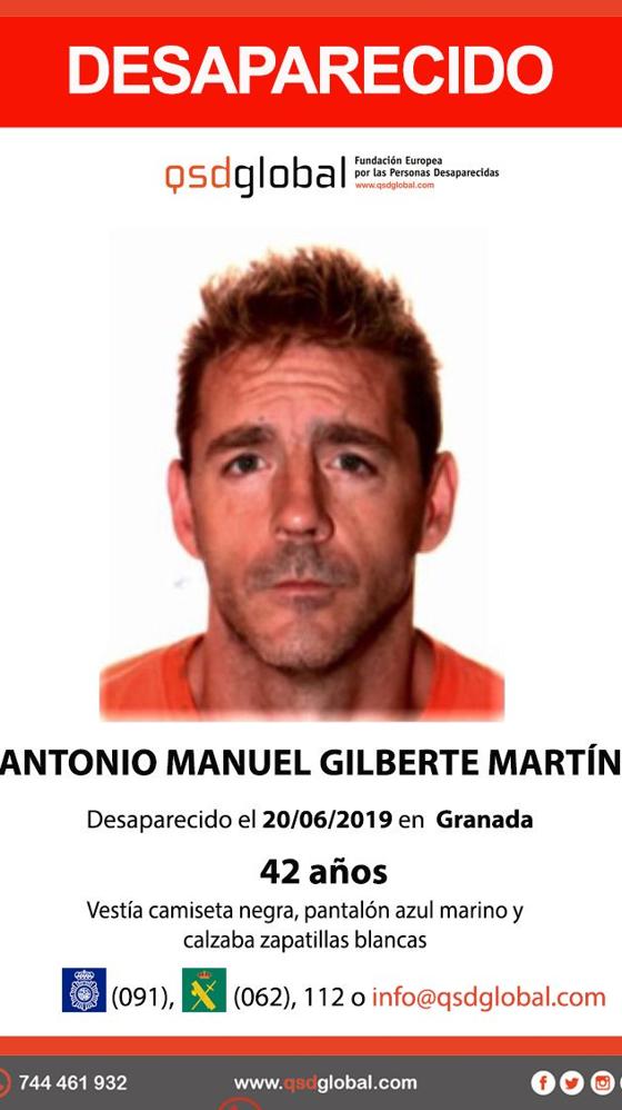 Imagen facilitado para localizar al desaparecido.