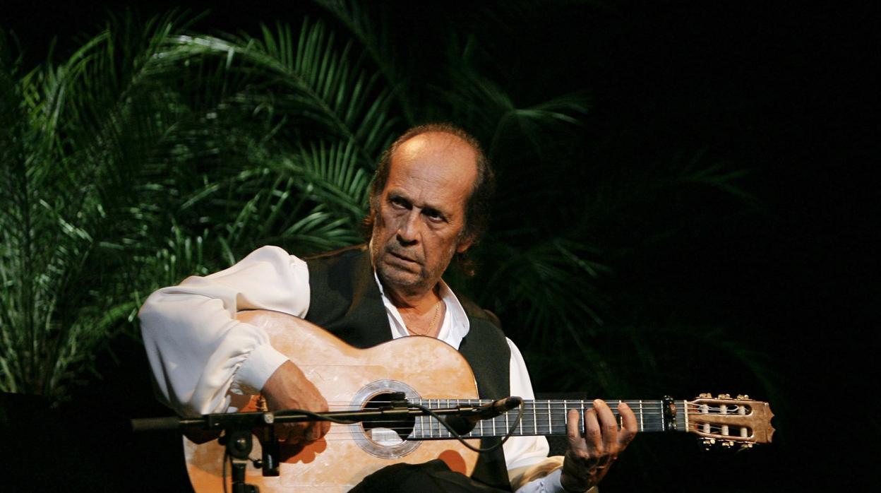 Paco de Lucía, en su última actuación en Córdoba, en el Festival de la Guitarra de 2010