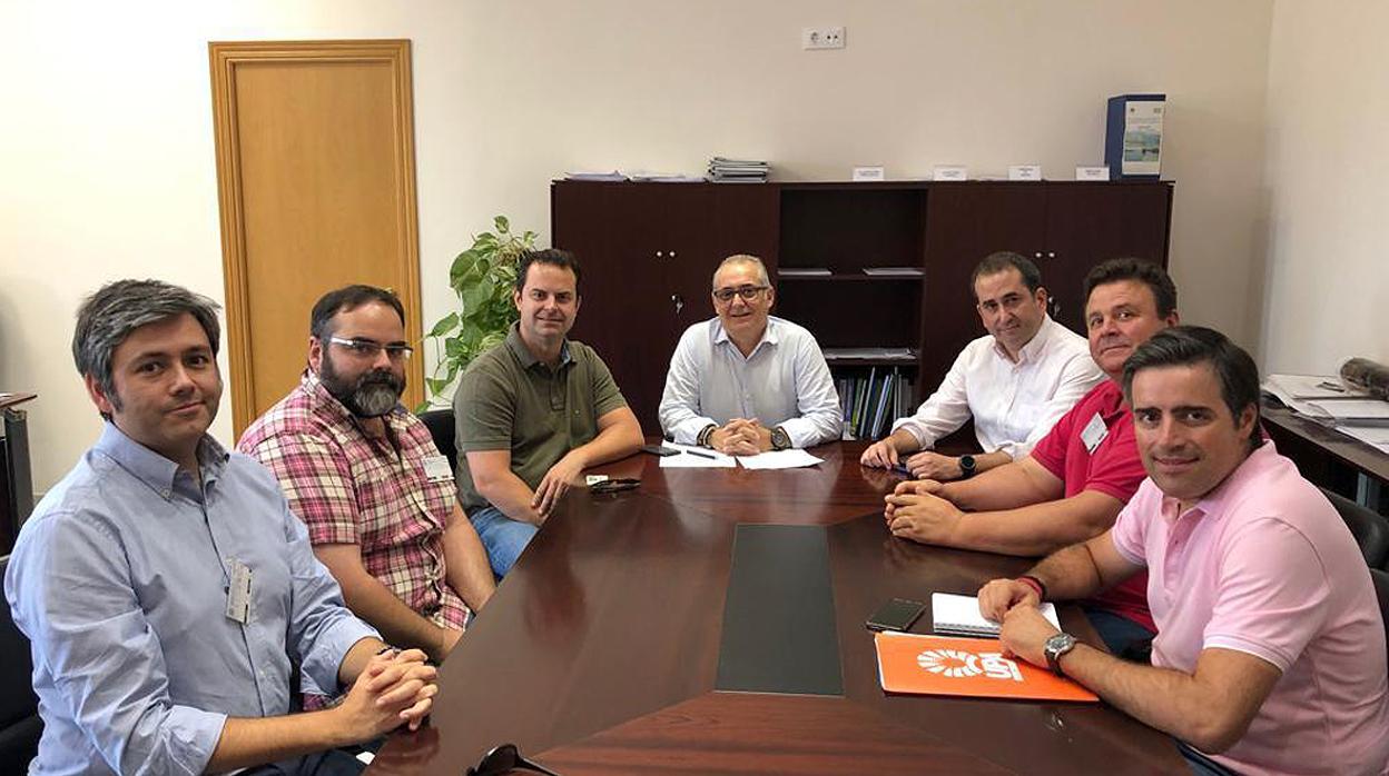 Representantes de UPA y COAG con dirigentes de la Confederación Hidrográfica del Guadalquivir
