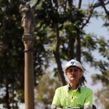 Delfín Fernández, ante un triunfo de San Rafael ubicado en Cosmos